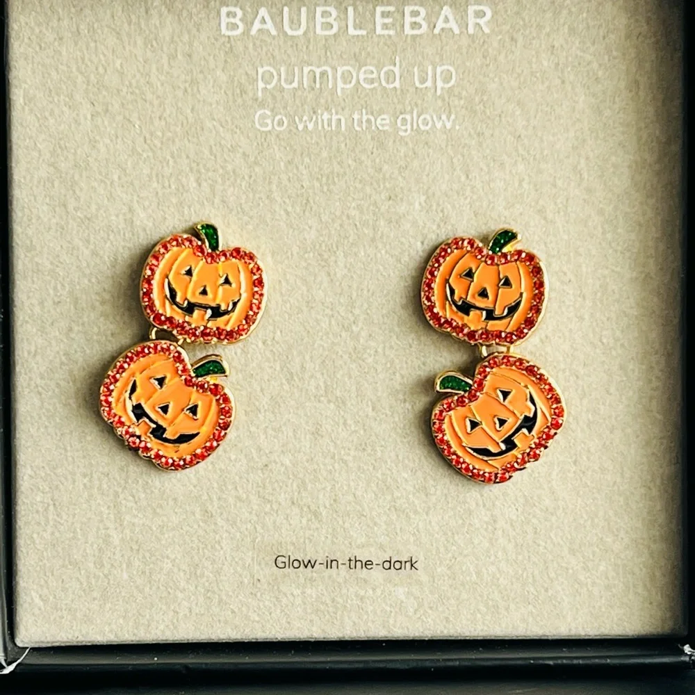 New Bauble Bar Pumpkin Earrings